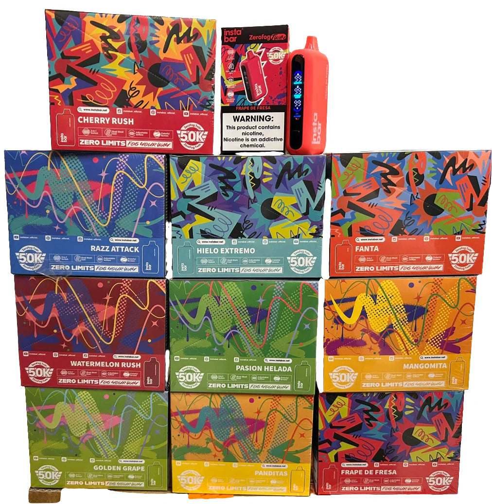 Instabar 50,000 puffs mayoreo original