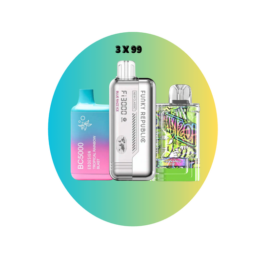 3 vapes x $99