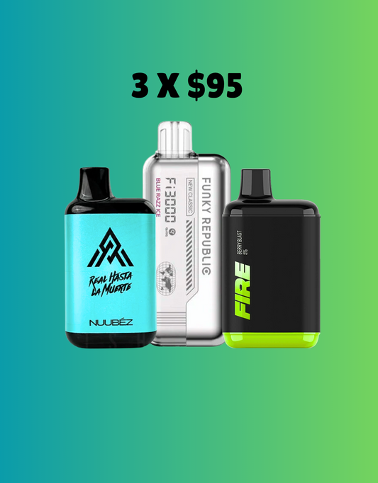 3 vapes x $95